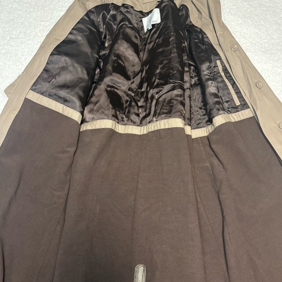 London Fog Women Vintage Tan Lined Long Trench Coat - Picture 6 of 10